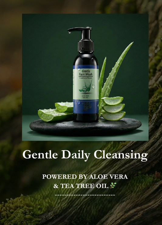 Gentle Face Wash for Teen Boys with Aloe Vera & Tea Tree Oil – Daily Facial Cleanser – 120 ml