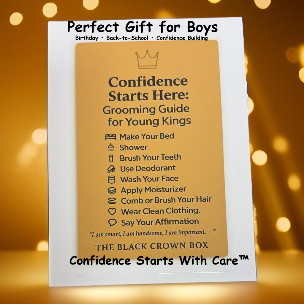Daily Grooming Routine Mirror Cling for Boys – Confidence Habit Chart