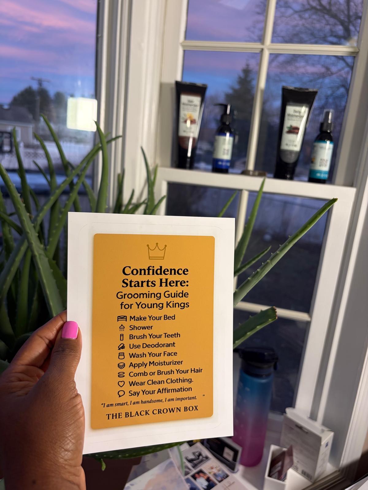 Teen Boy Skin Care Kit for Afro-Textured Hair & Melanin-Rich Skin | The Black Crown Box