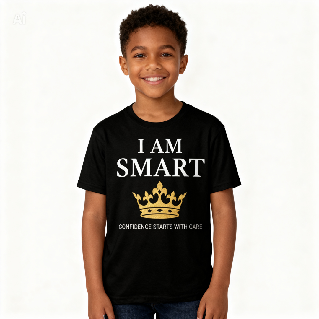 I Am Smart Affirmation Tee | The Black Crown Box