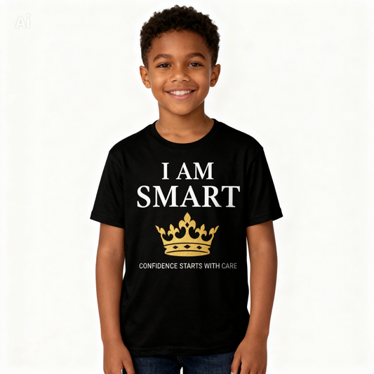 I Am Smart Affirmation Tee | The Black Crown Box