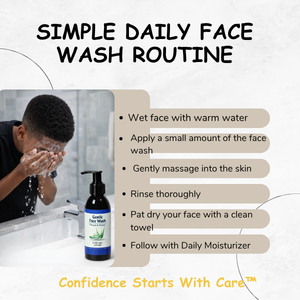 Gentle Face Wash for Teen Boys with Aloe Vera & Tea Tree Oil – Daily Facial Cleanser – 120 ml