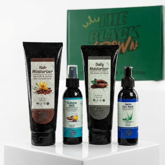 Teen Boy Skin Care Kit for Afro-Textured Hair & Melanin-Rich Skin | The Black Crown Box
