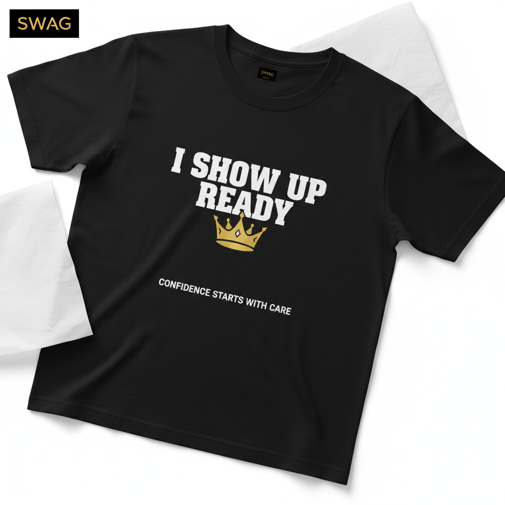 I Show Up Ready Tee | The Black Crown Box